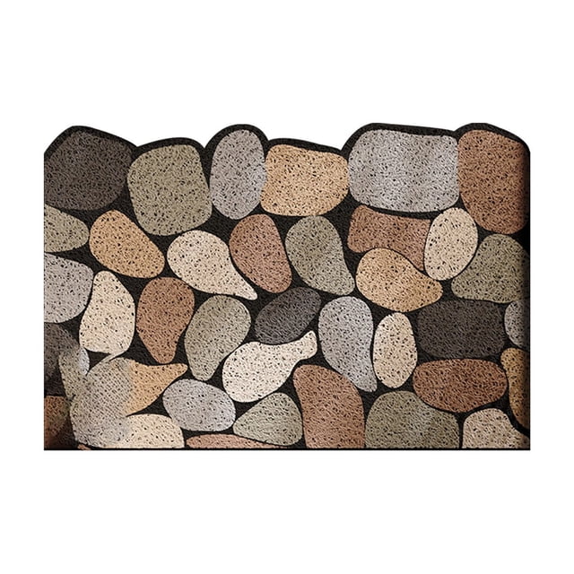 Tapis de Porte Grattoir Extra Résistant en PVC 24x3.5x0.4in Antidérapant pour Entrée, Tapis de Capture de Saleté pour Porte d'Entrée, Garage Intérieur/extérieur
