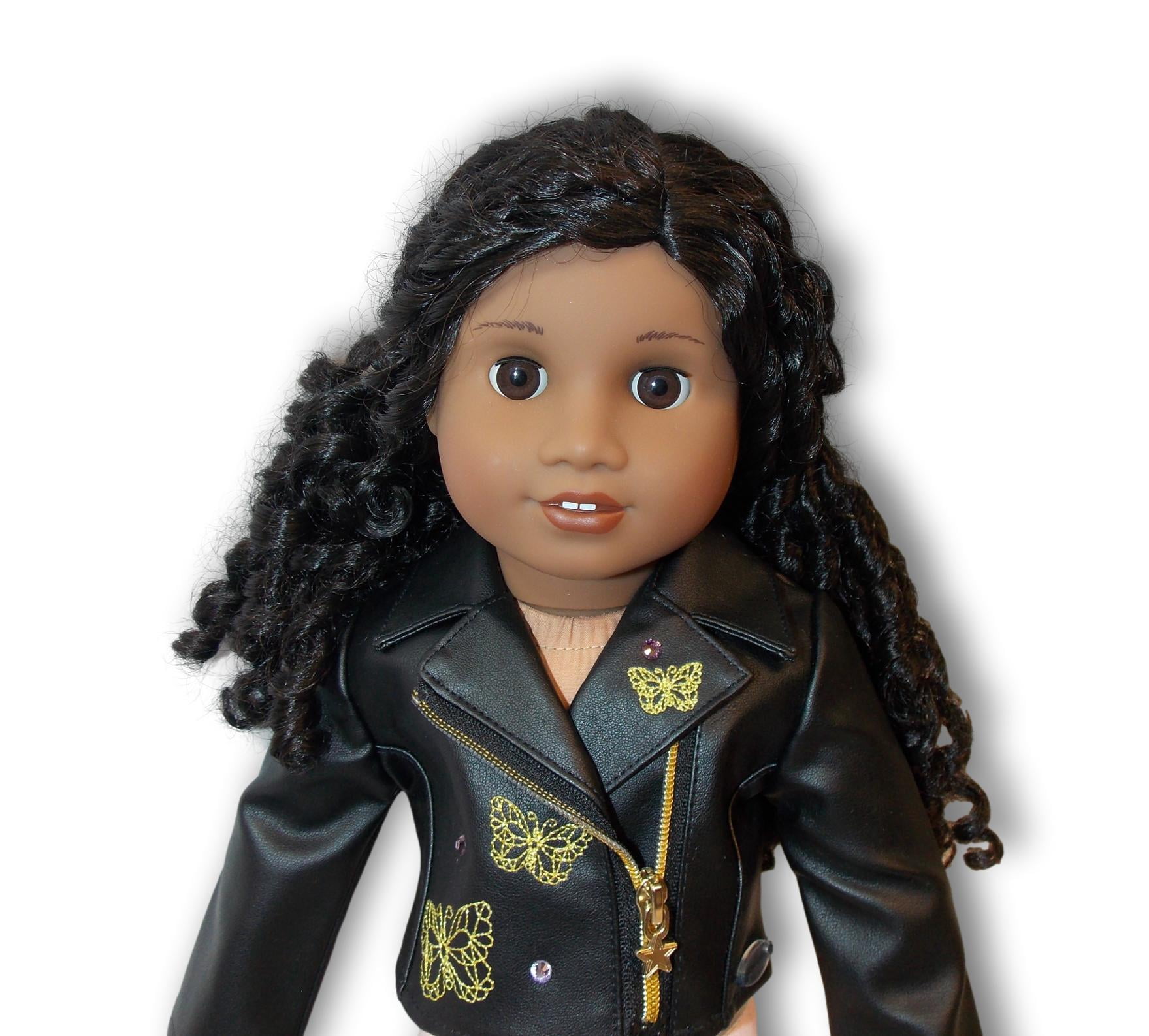 American Girl World By Us Makena Accessories for 18" Dolls NEW Butterfly Jacket Purple Purse