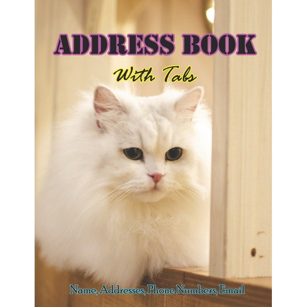 Address Book With Tabs Large Print Address Book for Seniors with