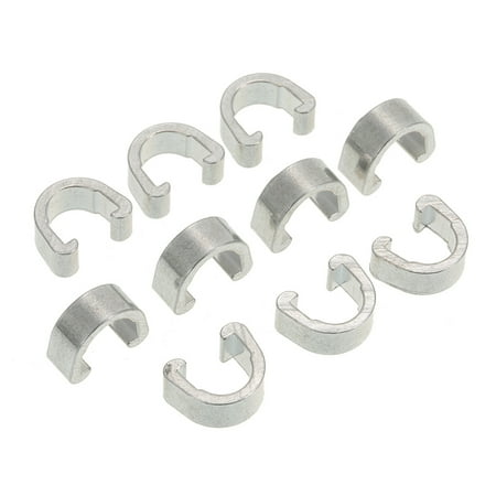 Gear Cable Housing Lixada 10pcs Reusable Bike Bicycle Frame Brake Cable Housing Line Wire Gear Guide C-type Buckle Clips C-clips Ties Aluminum Alloy ()