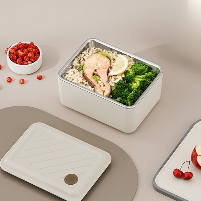 Stainless Steel Lunch Box, Microwave-Safe Leakproof Food Container, Outdoor Picnic Bento Box, Office Meal Prep Thermos, Portable Insulated Lunch Tote