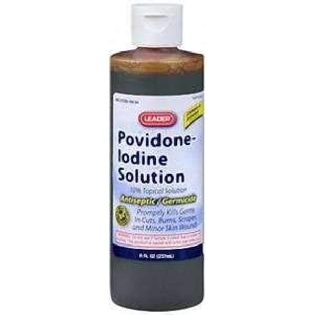 Leader Povidone Iodine Solution 10 8 oz.