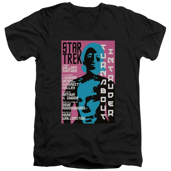 Star Trek - Tos Episode 79 - Slim Fit V Neck Shirt - Small