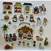 Nativity Scene Felt Figures for Flannel Board Stories Birth of Jesus Christmas- Precut Ready to Use