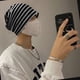 thumbnail image 5 of Gorro holgado de algodón orgánico - Gorro de quimioterapia para mujer Gorro hipster japonés para hombre - Gorro holgado para dormir, 5 of 5