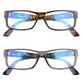 thumbnail image 3 of EYE ZOOM 2 Pack Extra Wide Fashion Plastic Blue Light Blocking and Anti UV Reading Glasses, Mul-color +1.50, 3 of 6