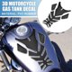 thumbnail image 2 of Calcomanía universal para tanque de gasolina de motocicleta 7.76''x5.63'' Adhesivo para tanque de combustible tono plateado, 2 of 7