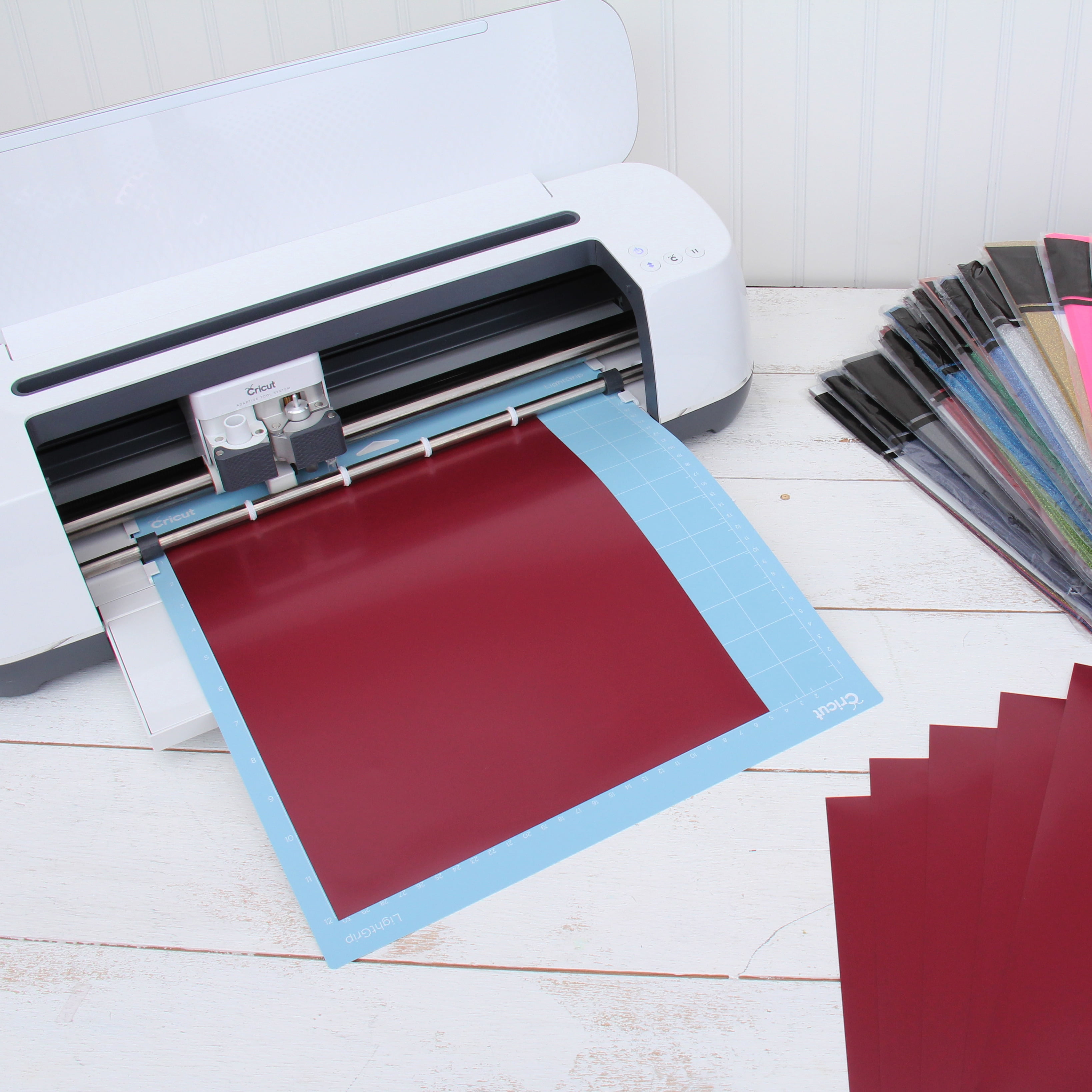 Threadart Maroon 10" x 12" Heat Transfer Vinyl Precut Sheets | Solid Colors | 15 Sheets | Compatible with Cricut Silhouette and Cameo |&nbsp;HTV