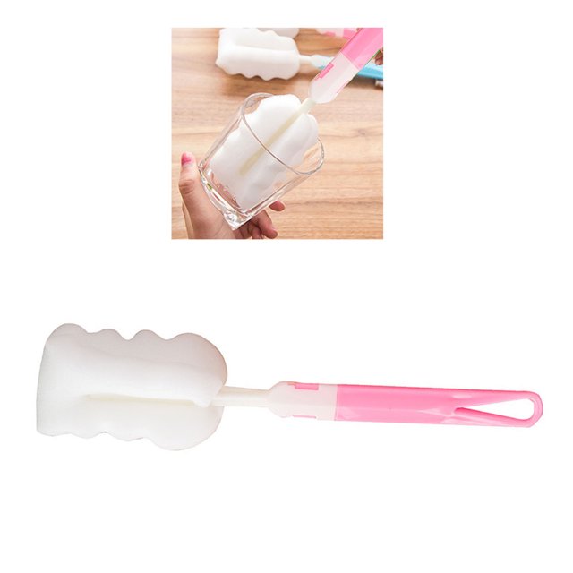 Cepillo Desmontable Delargo, Cabezal de Cepillo Desmontable, Cepillo de Taza de Esponja Biberones, Taza de Vacío