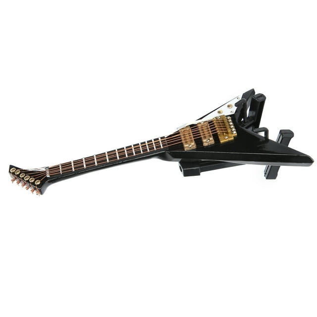 Guitare Électrique Kit de Modèle en Métal 3D, Mini Instrument de Musique Modèle de Guitare Miniature, Décoration d'Instrument de Musique Cadeau