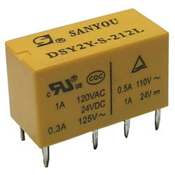 ORZ-SH-224L - RELAY DC 24V 2P2T 1A 8P PCMT