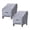 A003- Gray, variant on Patio Furniture Covers 2 Pack Waterproof Adirondack Chair Covers All Weather Resistant Dustproof Tear Resistant 600D Oxford Cloth for Lawn Deck Backyard Outdoor Seating Areas