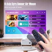 Magcubic L018 8K Projector with WiFi 6 and BT5.4, Native 1080P Projector, Auto Focus&Auto Keystone Correction with Voice Control Movie Projector for Home Theater Outdoor