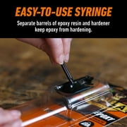 Gorilla Glue Ultimate Epoxy 25ML Syringe, Black Finish, Waterproof Adhesive