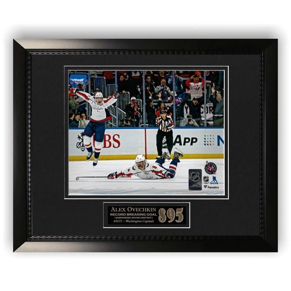 Alex Ovechkin Washington Capitals 895 Goal Photo Framed to 11x14