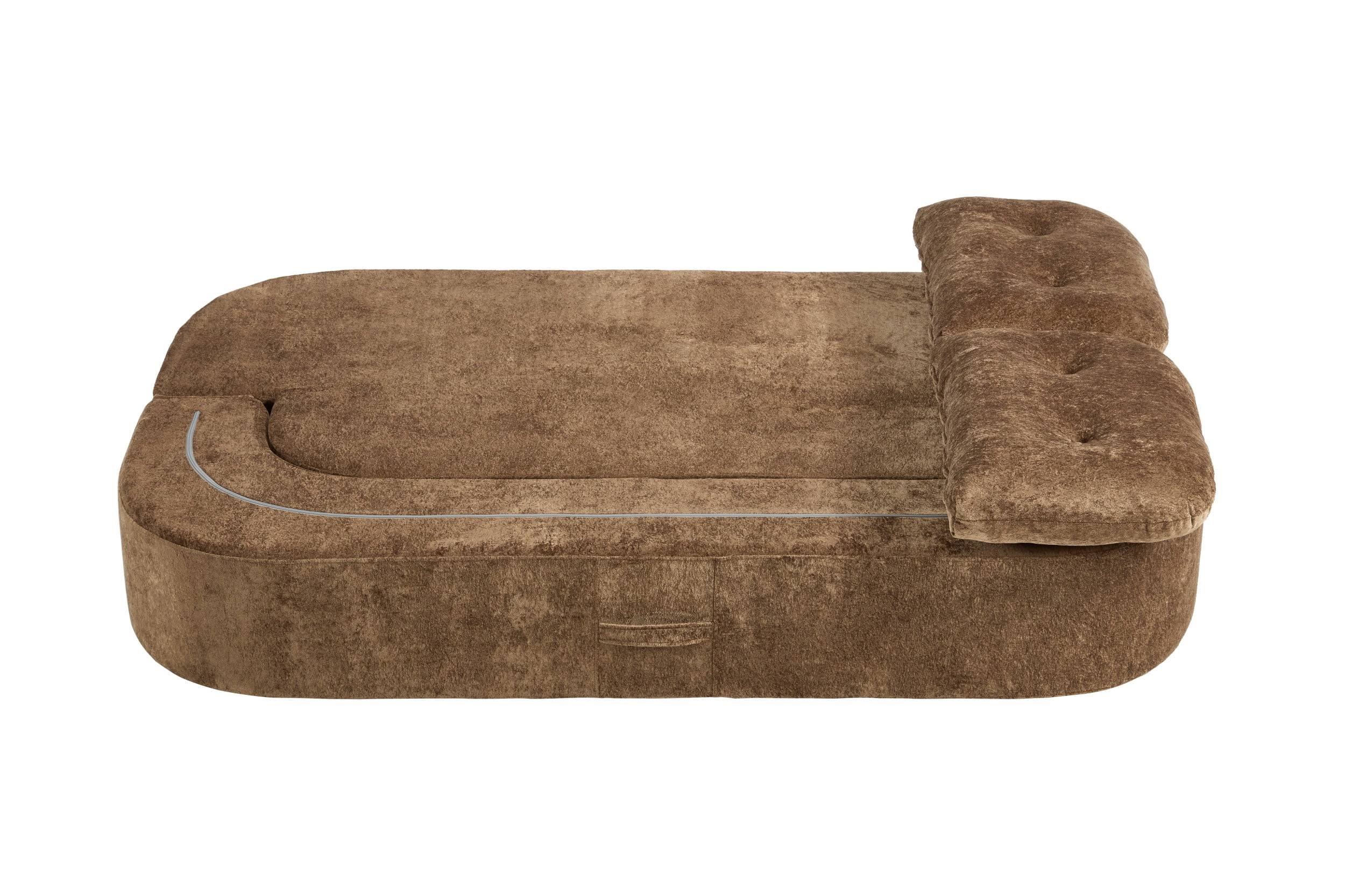 Aukfa 78.7" Twin Size Convertible Sofa Bed, 2-in-1 Folding Floor Sleeper Couch, Futon Loveseat for Living Room, Apartment & Office, Camel