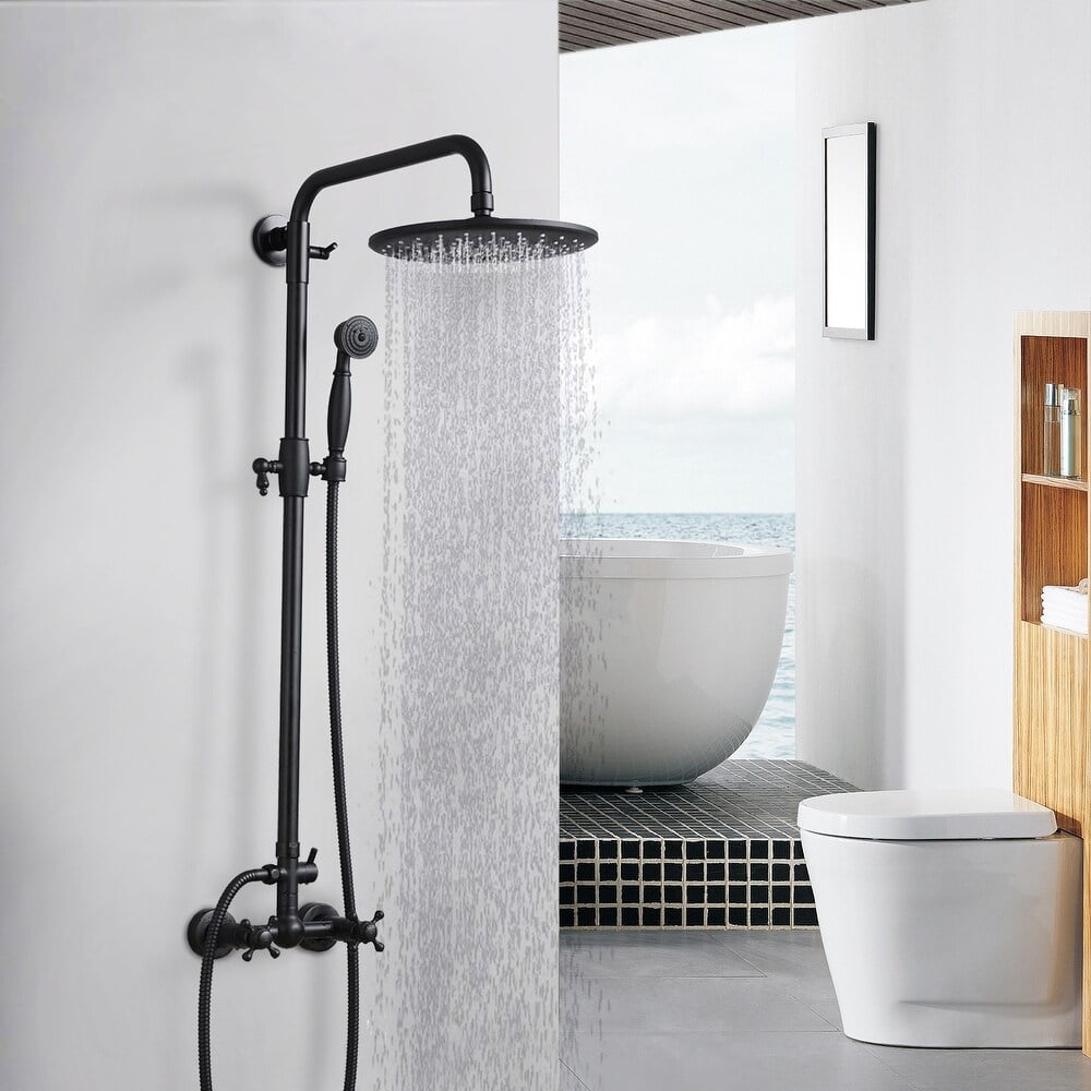 Proox Rainfall Showerhead Wall Mounted Bath Hand Shower System with ...