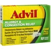 Advil Allergy & Congestion Relief Tablets 10 Each, 3-Pack