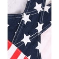thumbnail image 7 of Franhais Women Summer Denim Dress, Solid Color/Camouflage/Flag Print Sleeveless Suspender Skirt, 7 of 7