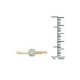 thumbnail image 4 of 1/6 Carat T.W. Diamond 10kt Yellow Gold Cluster Engagement Ring, 4 of 5