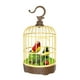 thumbnail image 2 of Pájaro cantor en jaula, juguete de columpio para pájaros, control realista, jaula para pájaros cantora de escritorio Rojo y azul, 2 of 9