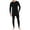 Black Soot, variant on Fuit of the Loom Men's Classic Super Soft Thermal Union Suit