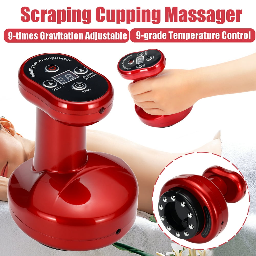 Electric Scrapping Gua Sha Massager And Cupping Therapy Tool 6 Levels Force Control Scraping