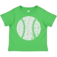 thumbnail image 3 of Inktastic Distressed Baseball in White Boys or Girls Toddler T-Shirt, 3 of 5