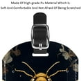 thumbnail image 4 of Square 2Pack PU Leather Bee Cruise Luggage Tag with Privacy Cover and Name ID Tag for Travel Handbags Backpacks Luggage Tags, 4 of 6