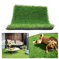 Realistic Thick Artificial Grass Turf -Indoor Outdoor Garden Lawn Landscape Synthetic Grass Mat - Thick Fake Grass Rug (4FTX6FT(24 Square FT))