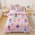 thumbnail image 3 of Juego de edredón Sirdo Kids Magical Princess, tamaño doble, 5 piezas, 3 of 7
