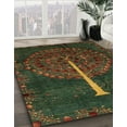thumbnail image 3 of Ahgly Company Machine Washable Indoor Rectangle Abstract Night Red Area Rugs, 7' x 10', 3 of 7