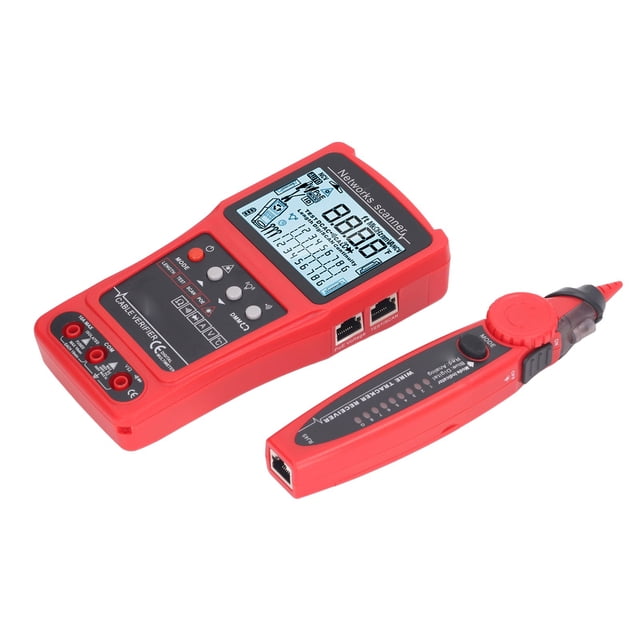 Detector De Cable De Red ANGGREK Prueba De Cortocircuito Pantalla LCD Escaneo Antiinterferencias