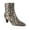 Grey Snake Print Faux Leather, variant on Women's Taupe Suede Alexandria Ankle Boots 7M
