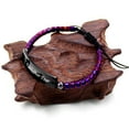 thumbnail image 6 of Faith Over Fear Bracelets, Purple Hematite Braided Cord Handmade Encouragement Bracelet Gifts for Women Daughter Y2300 (Purple), 6 of 7