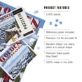 thumbnail image 4 of Lantern Press 1000 Piece Jigsaw Puzzle, Golden, Colorado, Snowshoer Scene, 4 of 5