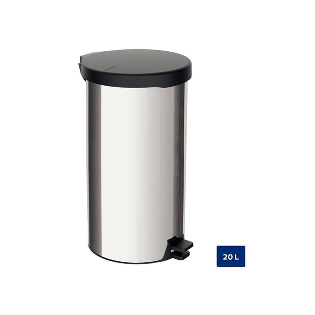 Bote de Basura Tramontina con Pedal 20 Litros Acero Inoxidable