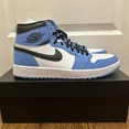 thumbnail image 1 of Ni - ke Size 12- Ni - ke Air Jordan 1 High Golf Mens Golf Shoes DQ0660-400 BELOW RETAIL, 1 of 5