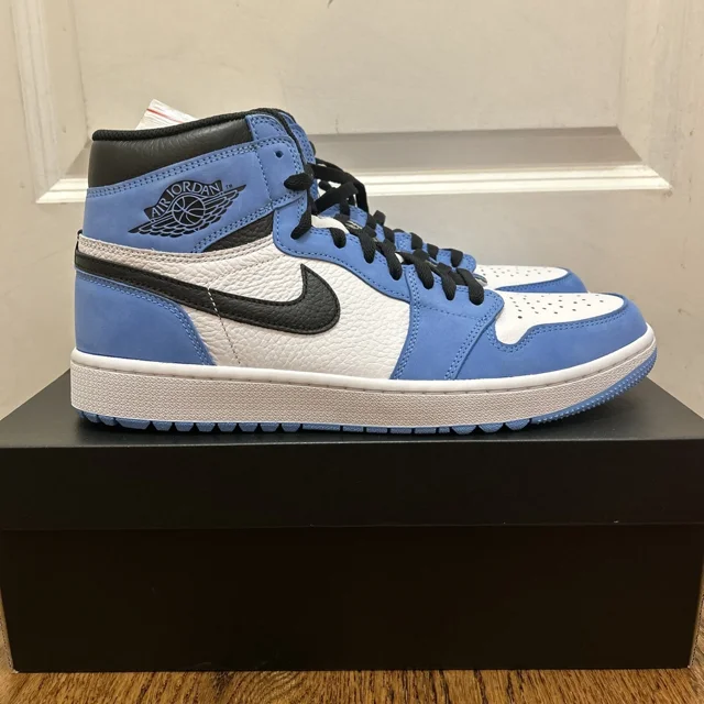Ni - ke Size 12- Ni - ke Air Jordan 1 High Golf Mens Golf Shoes DQ0660-400 BELOW RETAIL
