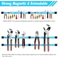 thumbnail image 6 of Magnetic Tool Holder Strip 8 Pack 18 Inch Heavy Duty Tool Magnet Bar for Garage Organization Space Saving Tool Organizer with Mounting Screws for Workshop Kitchen and Workbench, 6 of 7