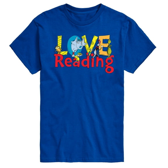 Dr. Seuss - Love Reading - Men's Short Sleeve Graphic T-Shirt