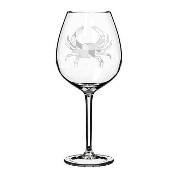 Wine Glass Goblet Maryland Crab (20 oz Jumbo)