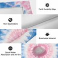 thumbnail image 6 of Outdoor Rug 3x5 ft Blue Pink Tie Dye Outdoor Large Area Rug Non Slip Rubber Bohemian Tribal Style Front Door Mat RV Rug Camping Carpet Patio Outdoor Rugs for Backyard Balcony Deck Porch Indoor, 6 of 9