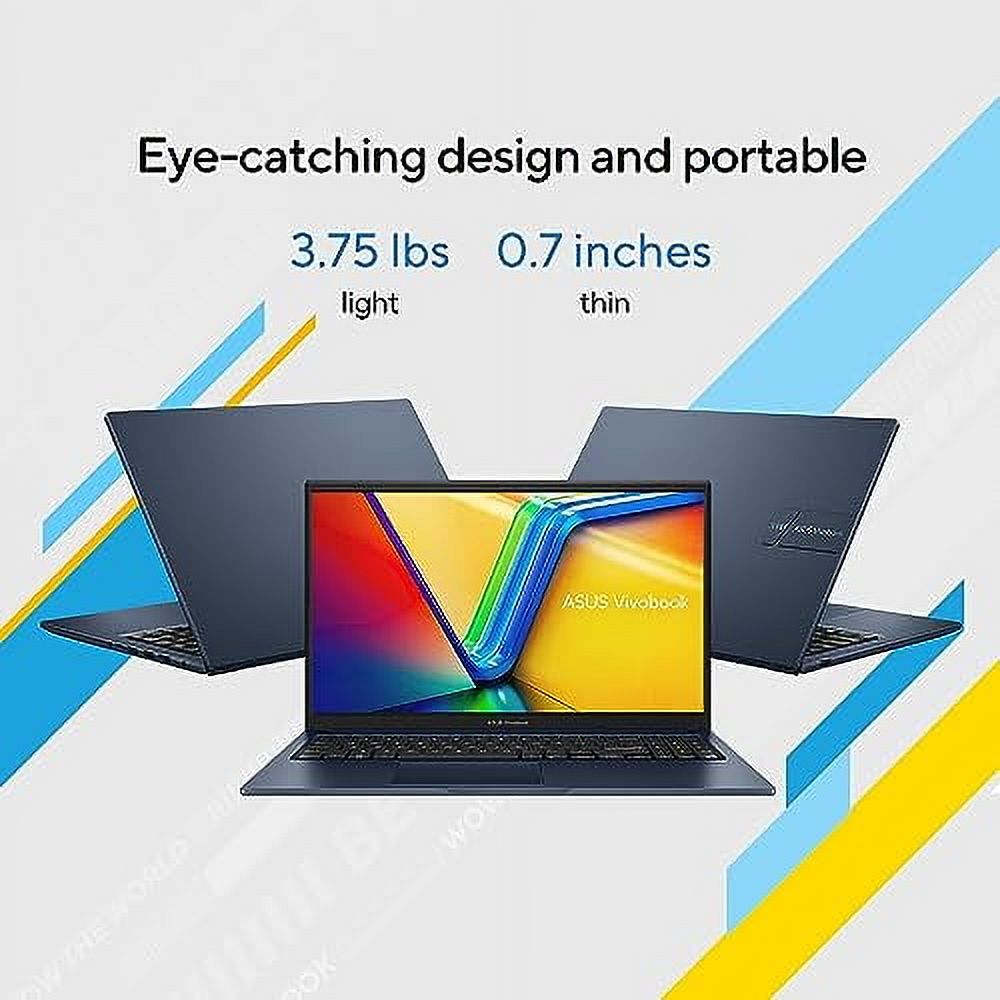 ASUS Vivobook 15 Laptop 2024 Newest, 15.6" FHD Display, Intel Core i3-1215U, 40GB RAM, 1TB SSD, Intel UHD Graphics, Student & Business, Thin & Light, Wi-Fi, Windows 11 Home in S Mode, Quiet Blue
