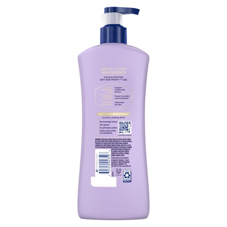 VASELINE LAVENDER CALMING LAVENDER CALMING BODY LOTION FOR DRY SKIN LOTION MADE WITH ULTRA-HYDRATING LIPIDS AND LAVENDER EXTRACT TO HEAL AND RESTORE DRY SKIN, 20.3 FL OZ