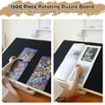 thumbnail image 4 of Foldable Puzzle Board 1500 Pieces, Rotating & Tilting Jigsaw Puzzle Board with 4 Non-Woven Drawers, 26x35.8'' Wooden Puzzle Table, Portable Board GameTable for Adults, Birthday Gift for Mom, 4 of 7