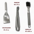 thumbnail image 2 of Utensilios para Asador de Carne Asada Y Barbacoa CHIC-FANTASY Juego de 10 Pzs de Acero Inoxidable, 2 of 7