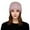 zb-Pink, variant on AWZXDE Beanie Hats For Women Rhinestone And Pearl Detailed Winter Knitted Wool Cap Fashion Punk Style Pullover White