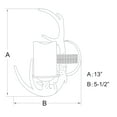 thumbnail image 4 of W0032-Vaxcel-Yoho 1-Light Wall Sconce in Rustic Style 13 Inches Tall and 5.5 Inches Wide, 4 of 9