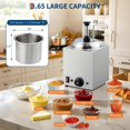 thumbnail image 2 of Roromall Cheese Dispenser with Pump, 2.3QT Commercial Nacho Cheese Warmer, 304 Stainless Steel Hot Fudge Warmer 9-Level Temp Adjustment, Commercial Hot Fudge Dispenser, 2 of 7